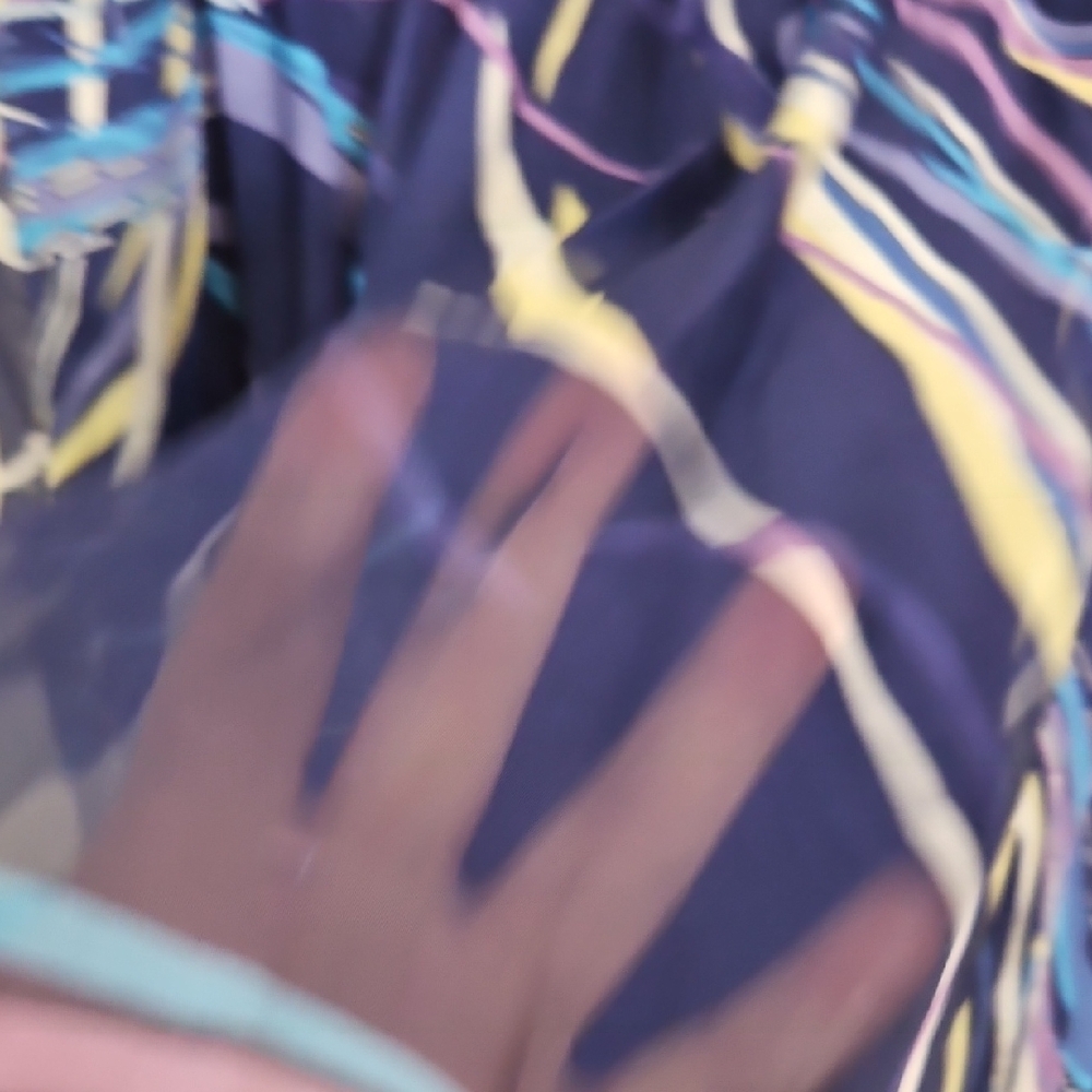 Multicolor Blue Maxi Skirt - Picture 4 of 13